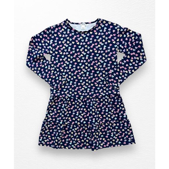 Crewcuts Candy Hearts Tiered Dress, Size 10/11 - Picture 1 of 6